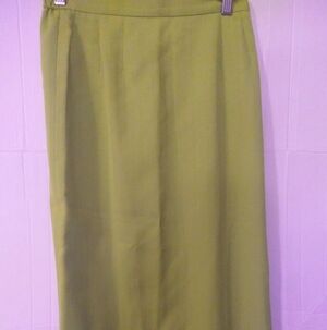 Lime Green Straight Maxi Skirt Sz 4